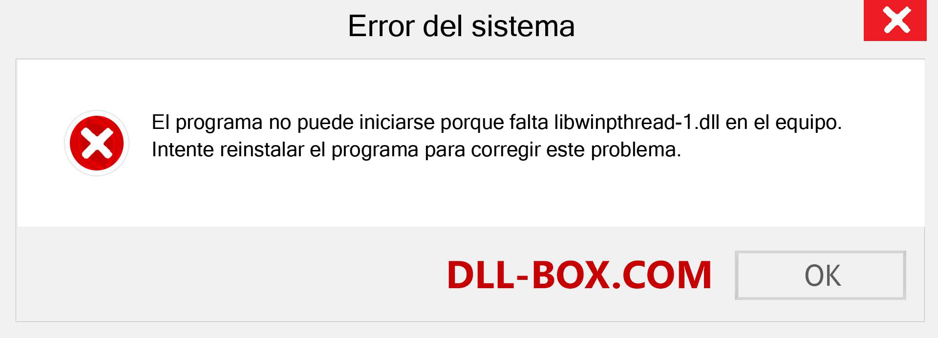 ¿Falta el archivo libwinpthread-1.dll ?. Descargar para Windows 7, 8, 10 - Corregir libwinpthread-1 dll Missing Error en Windows, fotos, imágenes